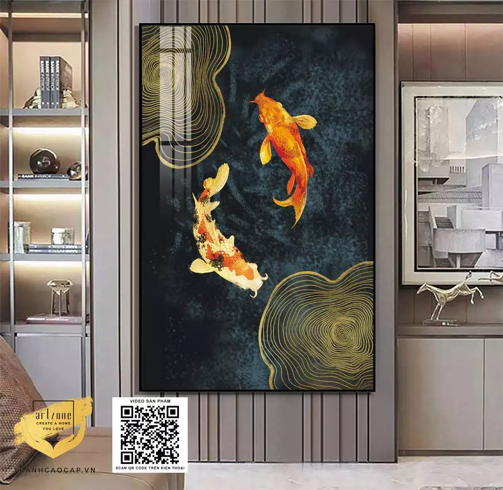 Tranh động vật mica AZ1-0746 cho không gian sống đẳng cấp