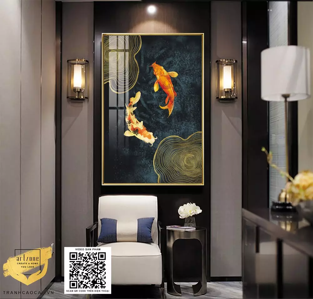 Tranh động vật mica cho phong cách hiện đại