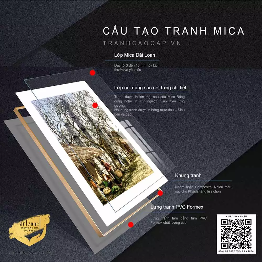 Tranh Hà Nội xưa với khung cảnh phố phường cổ kính