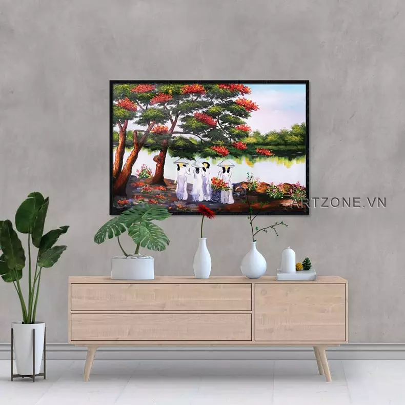 Hình ảnh con người trong tranh Hà Nội xưa là hiện thân của văn hóa và phong thái Tràng An