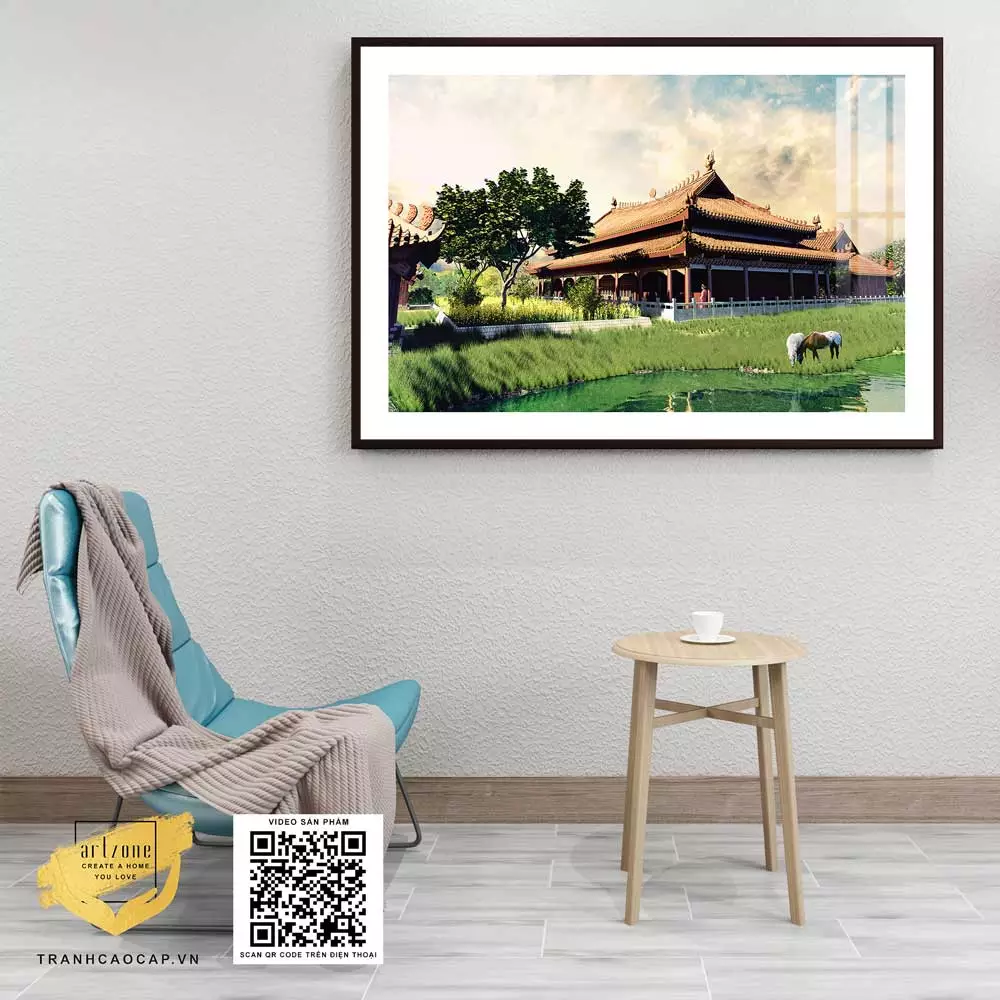 Tranh Hà Nội Xưa chất liệu Mica