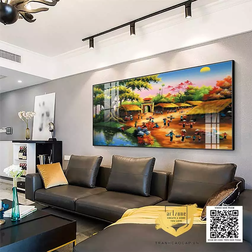 Ánh sáng tôn lên vẻ đẹp của tranh
