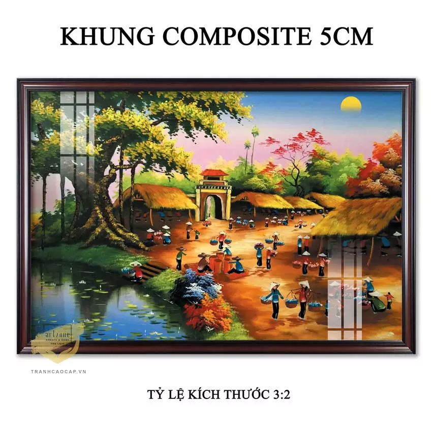 Chọn kích thước tranh cân đối với không gian