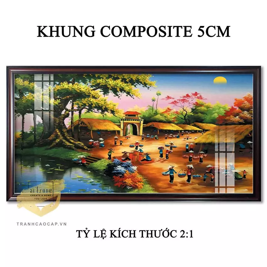 Sắp xếp bố cục tranh hài hòa