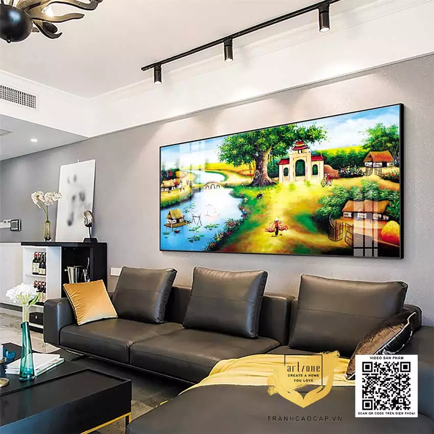 Kỹ thuật vẽ trong tranh làng quê