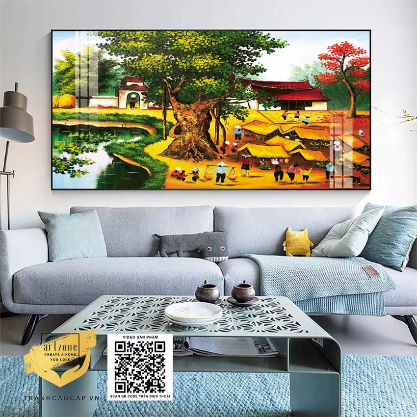 Sử dụng ánh sáng để tôn vinh vẻ đẹp của bức tranh
