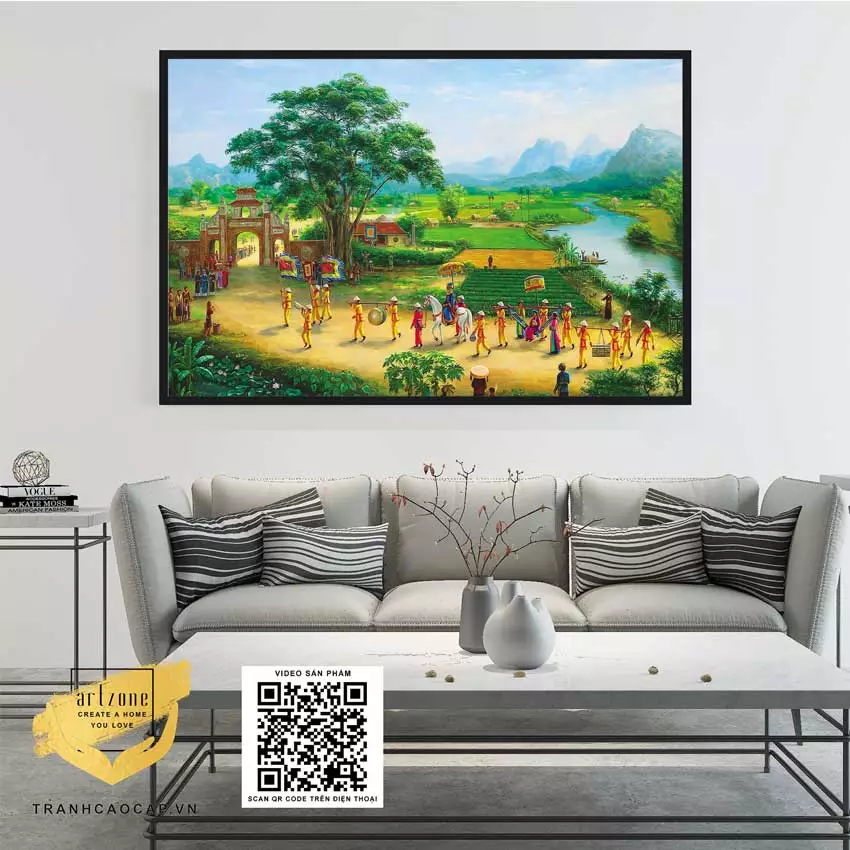 Kết luận về tranh làng quê Việt Nam trừu tượng