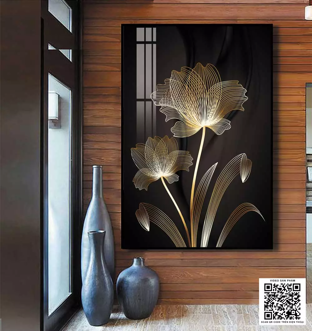 Bức tranh Hoa Vàng Hoàng Kim AZ1-0821
