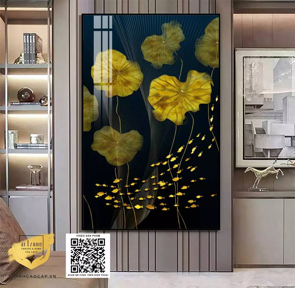 Không gian sống đẳng cấp với tranh treo tường