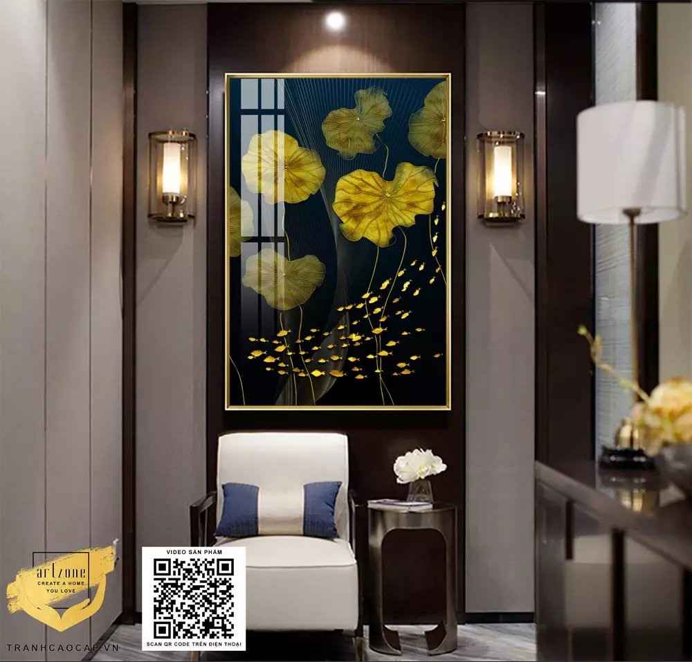 Chi tiết khung tranh và chất liệu
