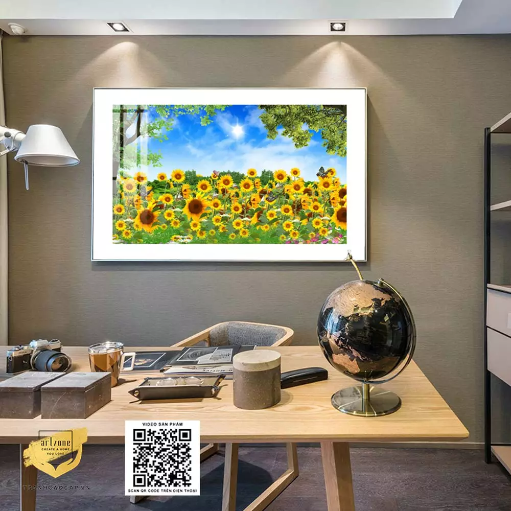 Không chú ý đến bố cục khi treo nhiều tranh