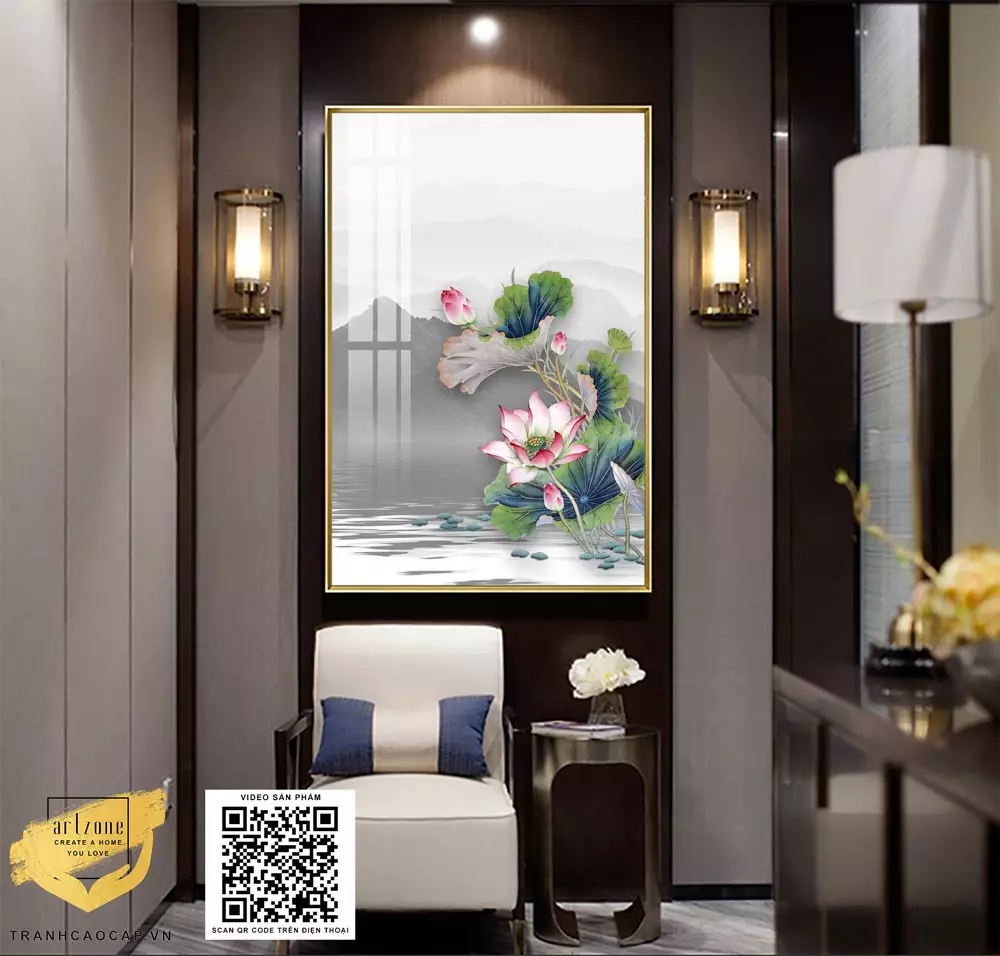 Treo tranh ở vị trí thích hợp