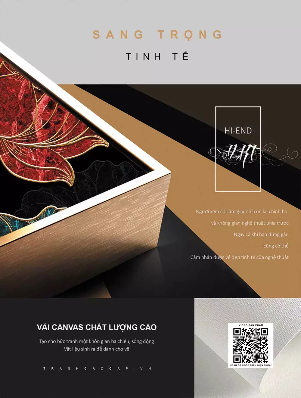 Tranh hoa sen cá chép - biểu tượng của sự an lành và thịnh vượng