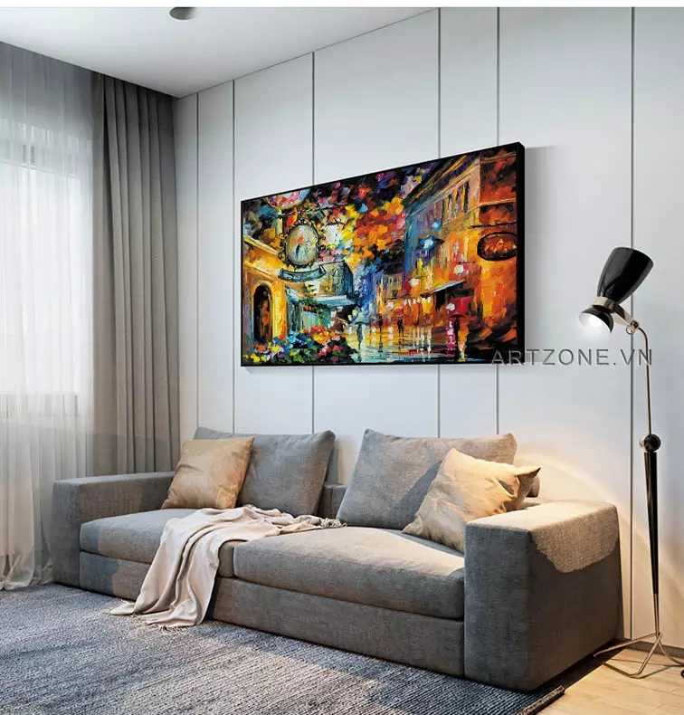Chi tiết tranh sơn dầu Mica AZ1-0250
