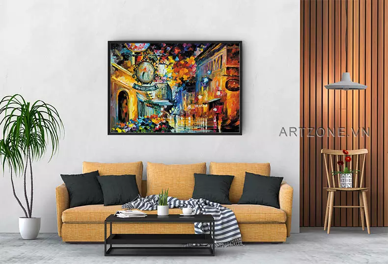 Tranh AZ1-0250 trong không gian nội thất