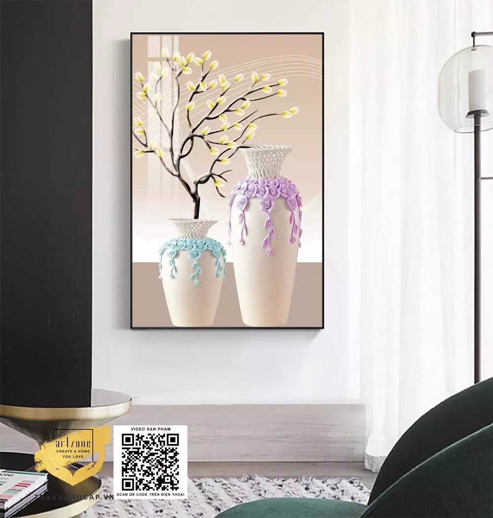 Kích thước tranh cân đối với không gian