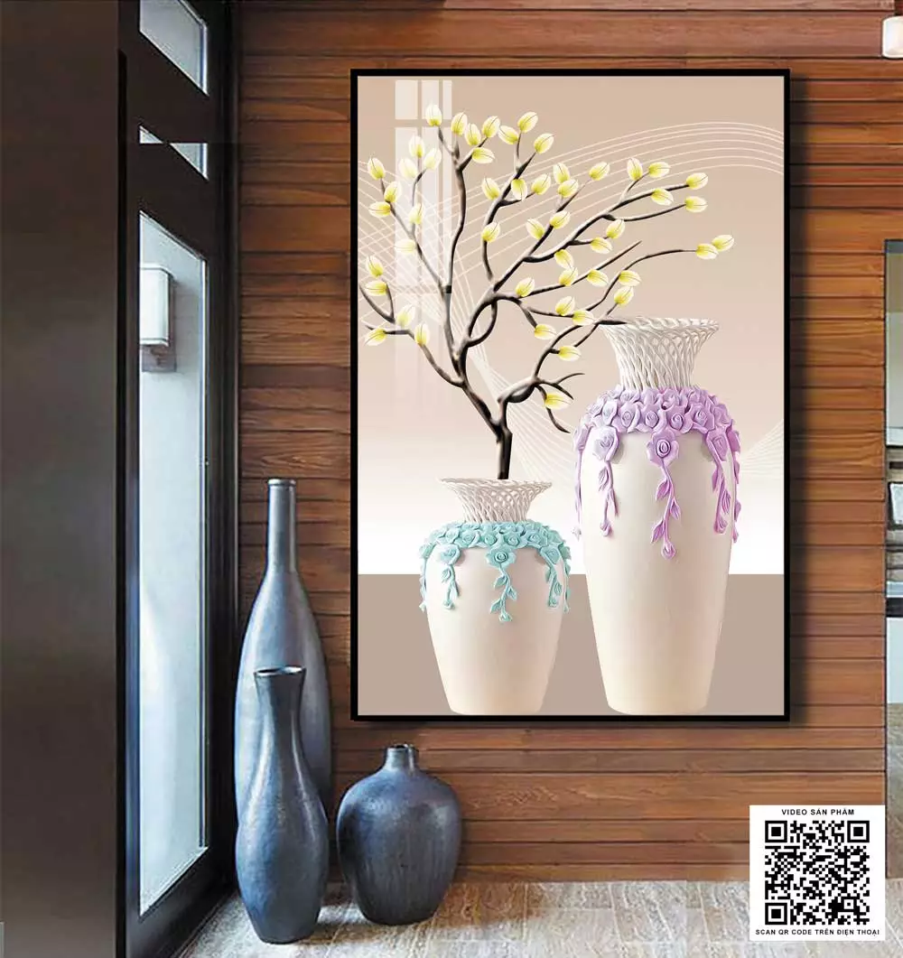 Ứng dụng tranh Tính Vật Bạc Âu trong phòng khách