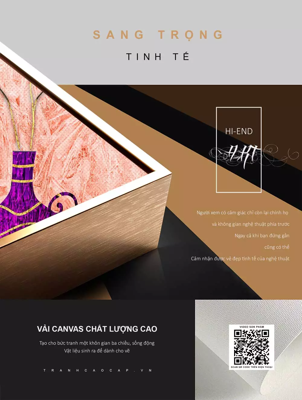 Ưu điểm của tranh tĩnh vật tối giản Mica