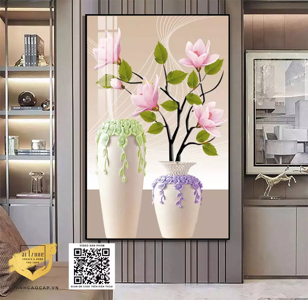 Chi tiết tranh tĩnh vật Mica cao cấp
