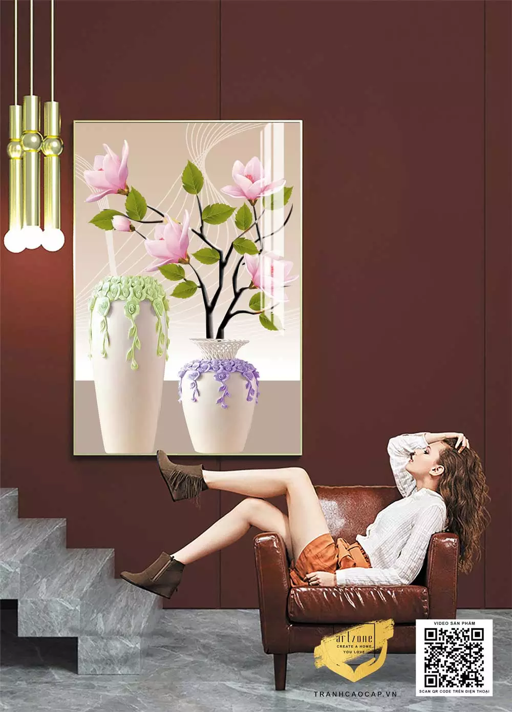 Tranh tĩnh vật Mica kích thước lớn