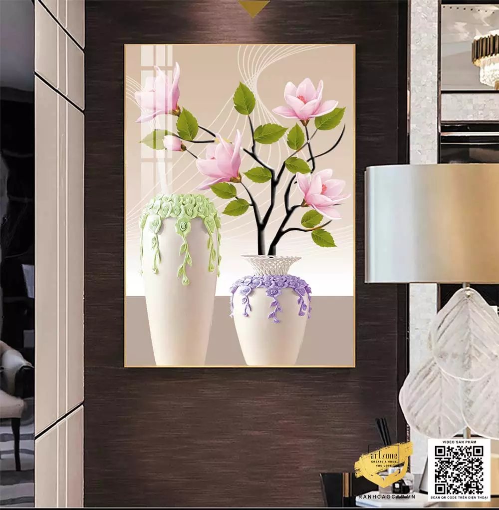 Cách treo tranh tĩnh vật Mica