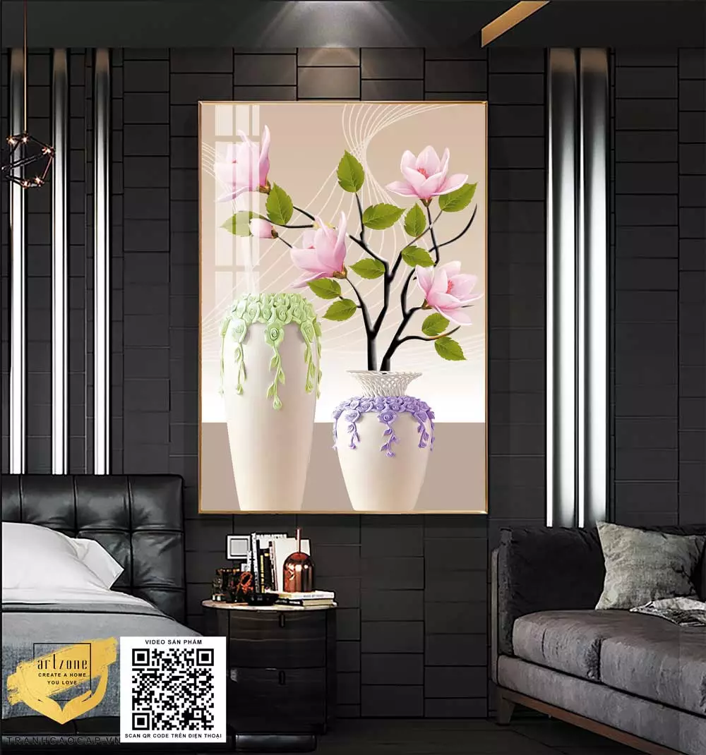 Tranh tĩnh vật Mica cho phòng khách