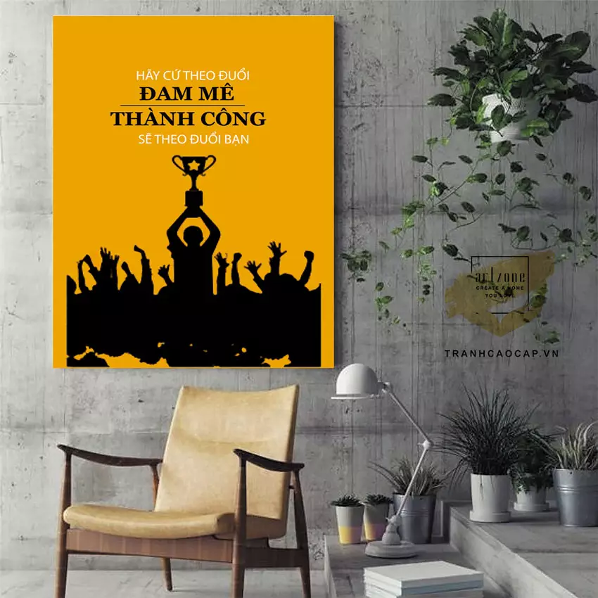 Tranh Mica Slogan Tạo Động Lực Làm Việc
