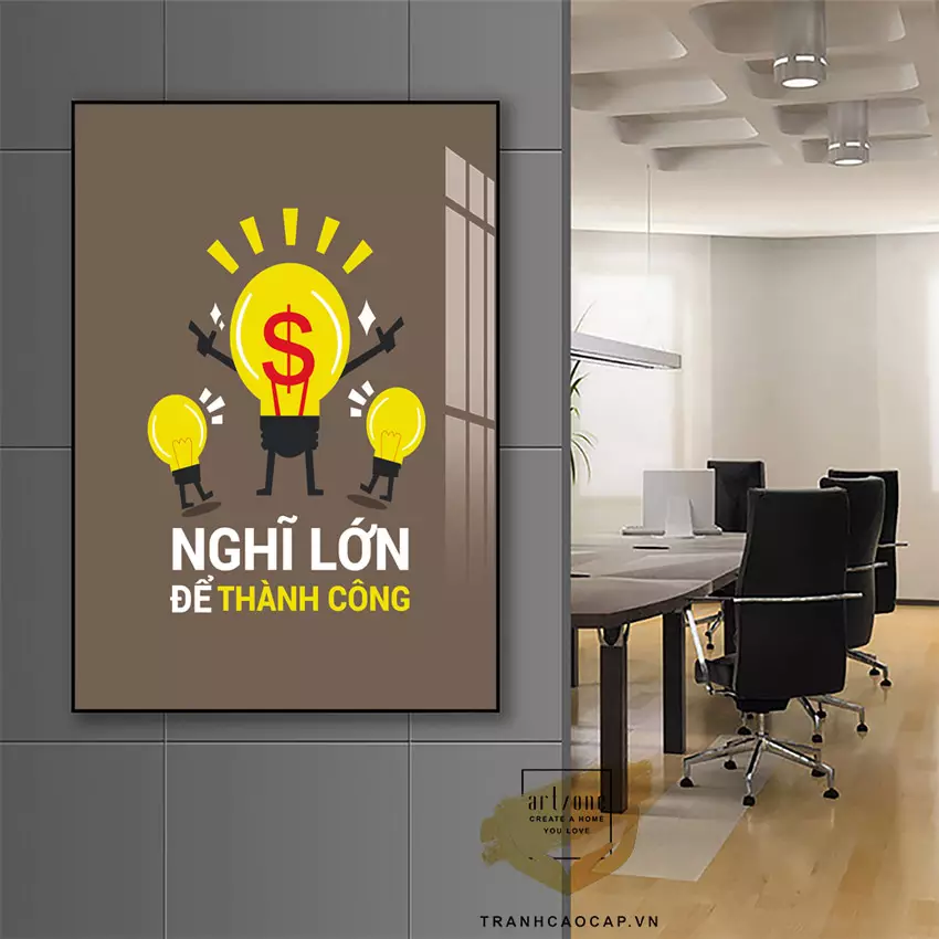 Ánh sáng làm nổi bật vẻ đẹp của tranh treo tường