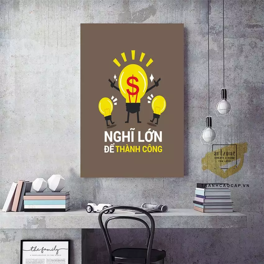 Tranh mica động lực sự lựa chọn hàng đầu cho văn phòng