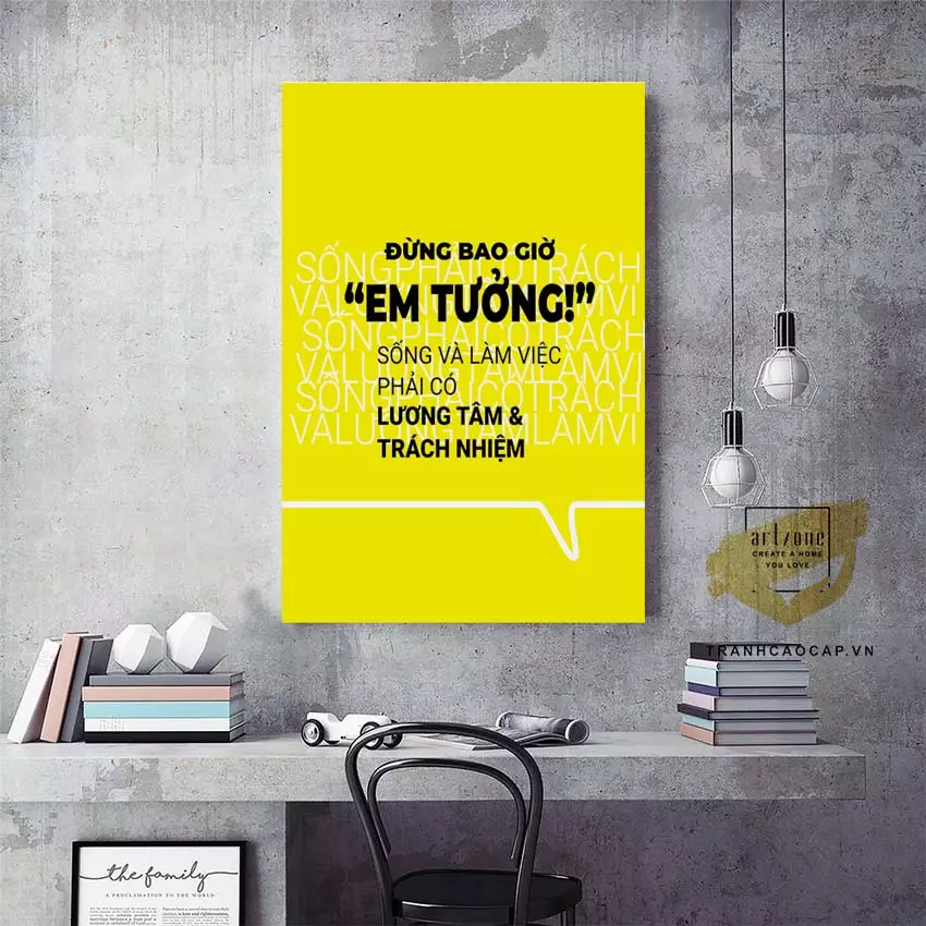Tranh Mica treo tường văn phòng AZ1-1478 tạo cảm hứng làm việc