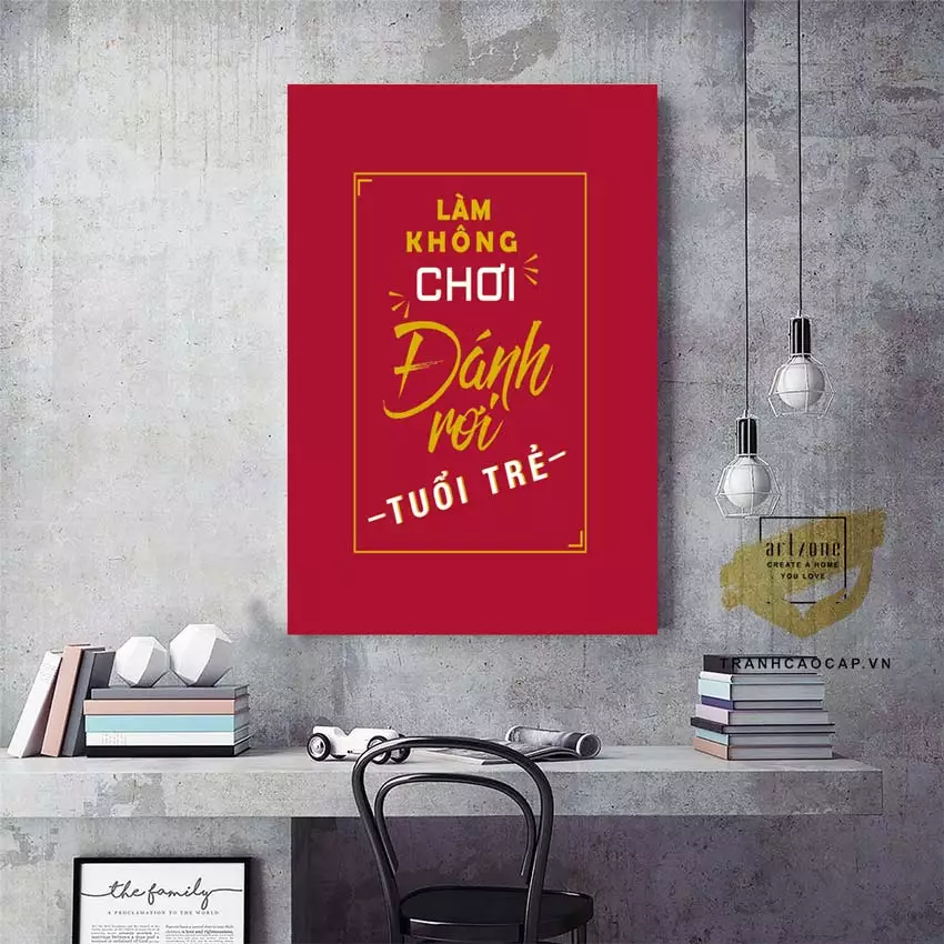 Tranh mica trừu tượng trang trí văn phòng
