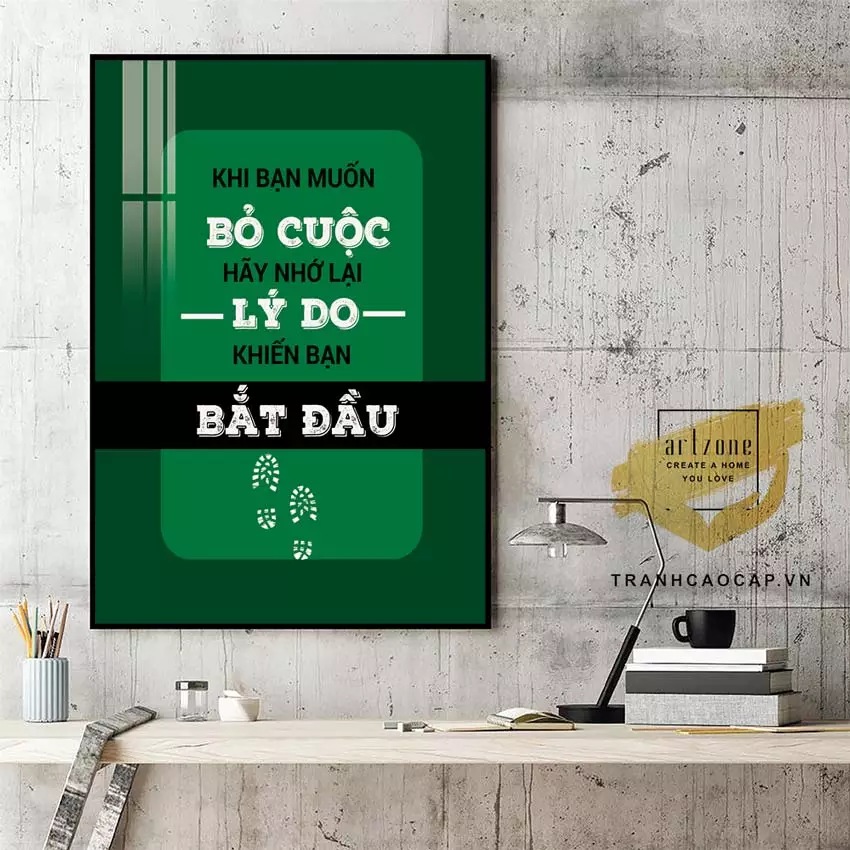 Tranh động lực treo tường văn phòng Mica AZ1-1466