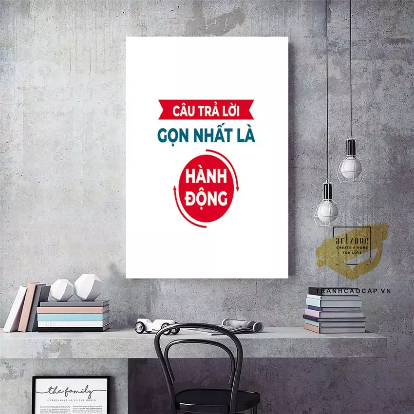 Bố cục tranh treo tường hợp lý
