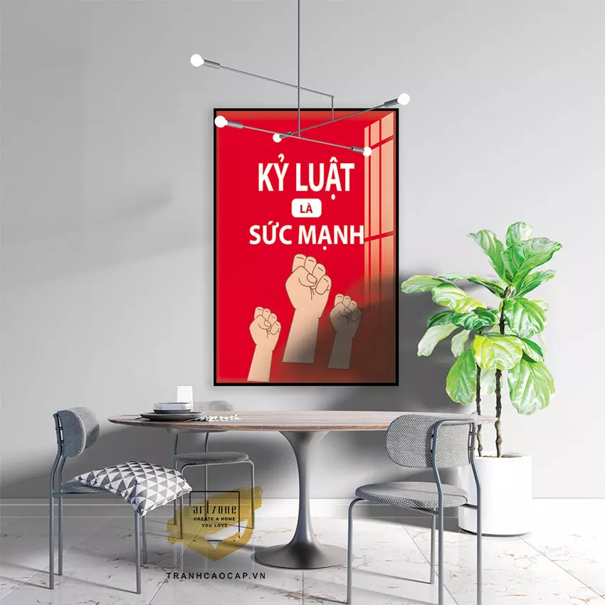 Tranh slogan mica AZ1-1480-MICA