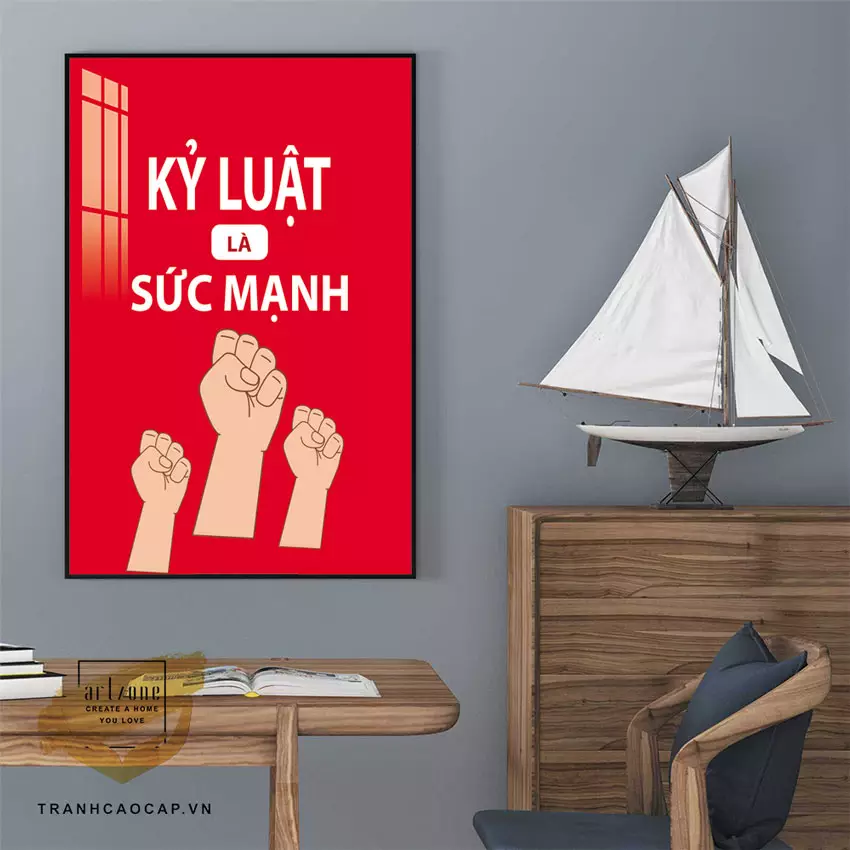 Các kích thước tranh slogan mica AZ1-1480-MICA