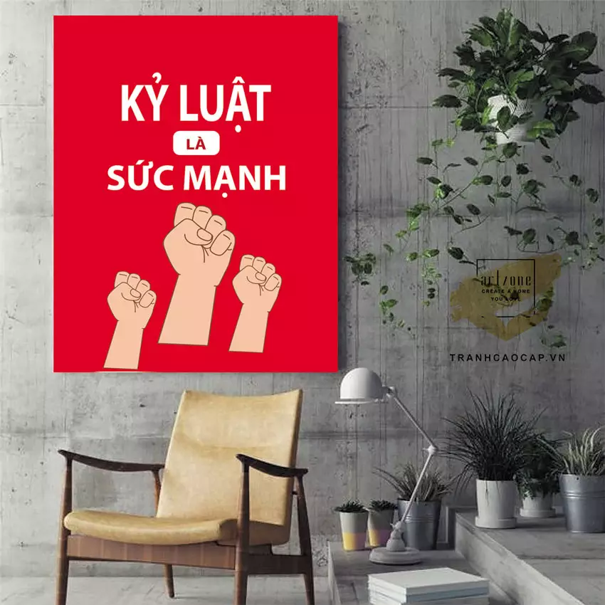Không gian văn phòng đẹp với tranh mica