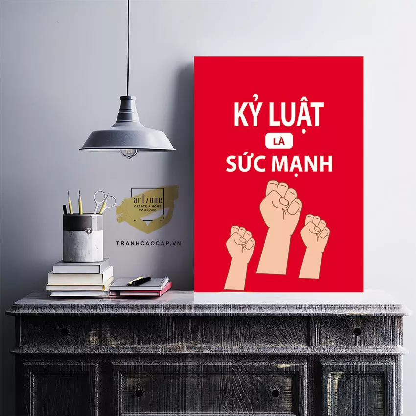 Tranh mica tạo điểm nhấn cho văn phòng