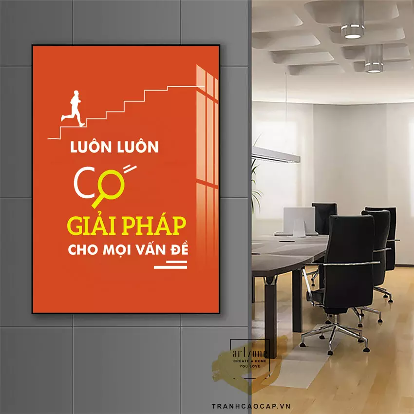 Tranh mica AZ1-1470-MICA tạo động lực làm việc