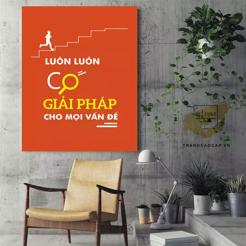 Tranh mica sáng tạo không gian làm việc