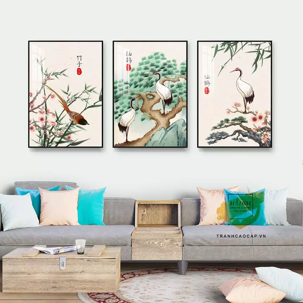Bức Tranh Treo Tường Chim Công Tinh Tế