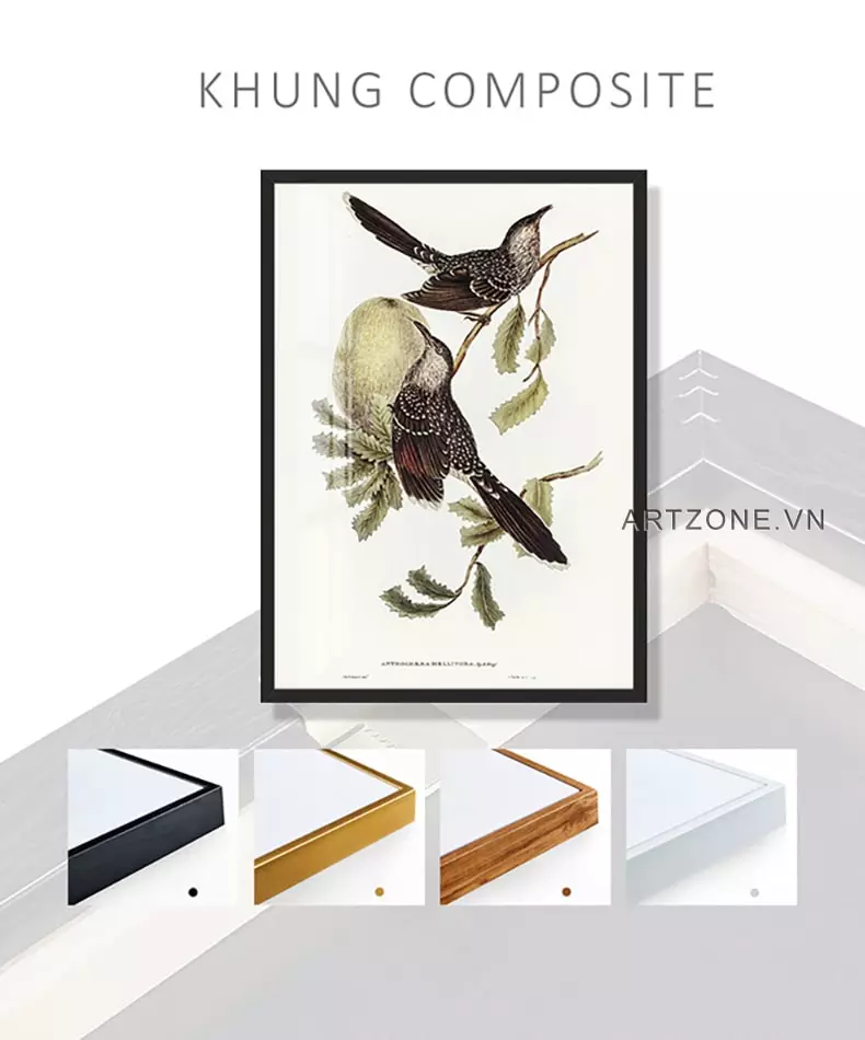 Tranh AZ1-0005-MICA trong không gian phòng ngủ
