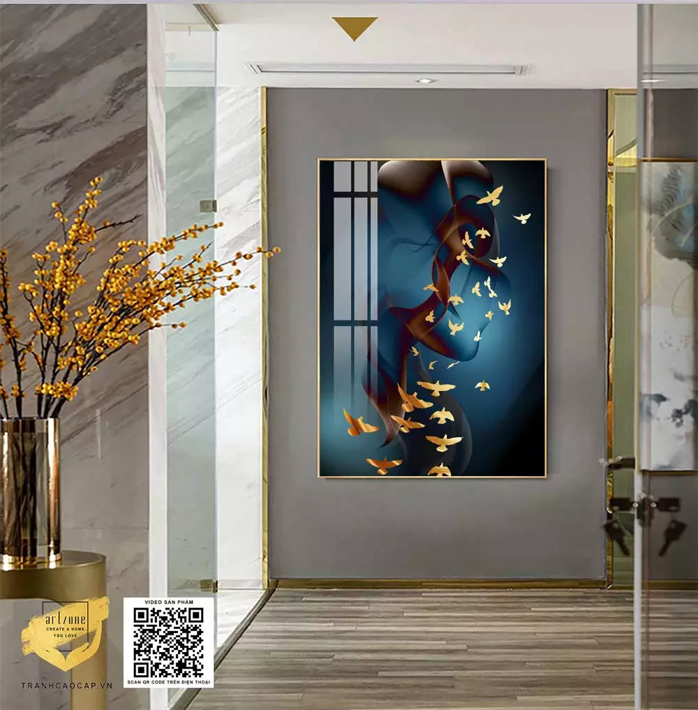 Ánh sáng làm nổi bật bức tranh