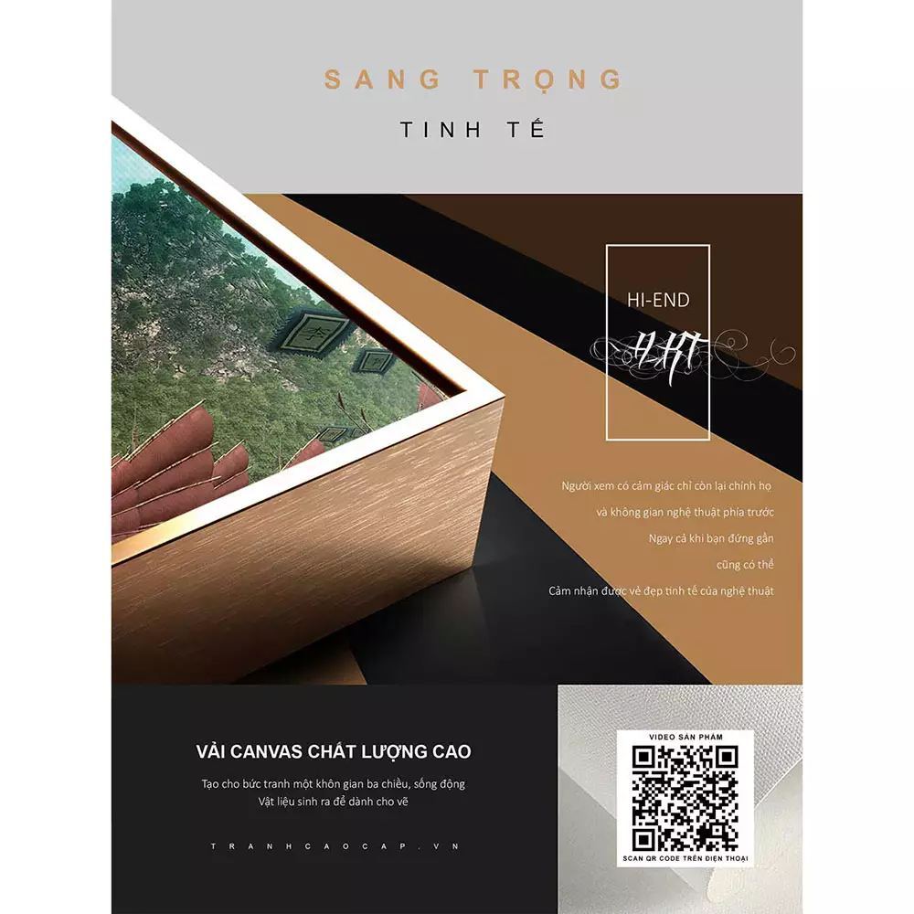 Tranh Hà Nội Xưa chất liệu Mica cao cấp