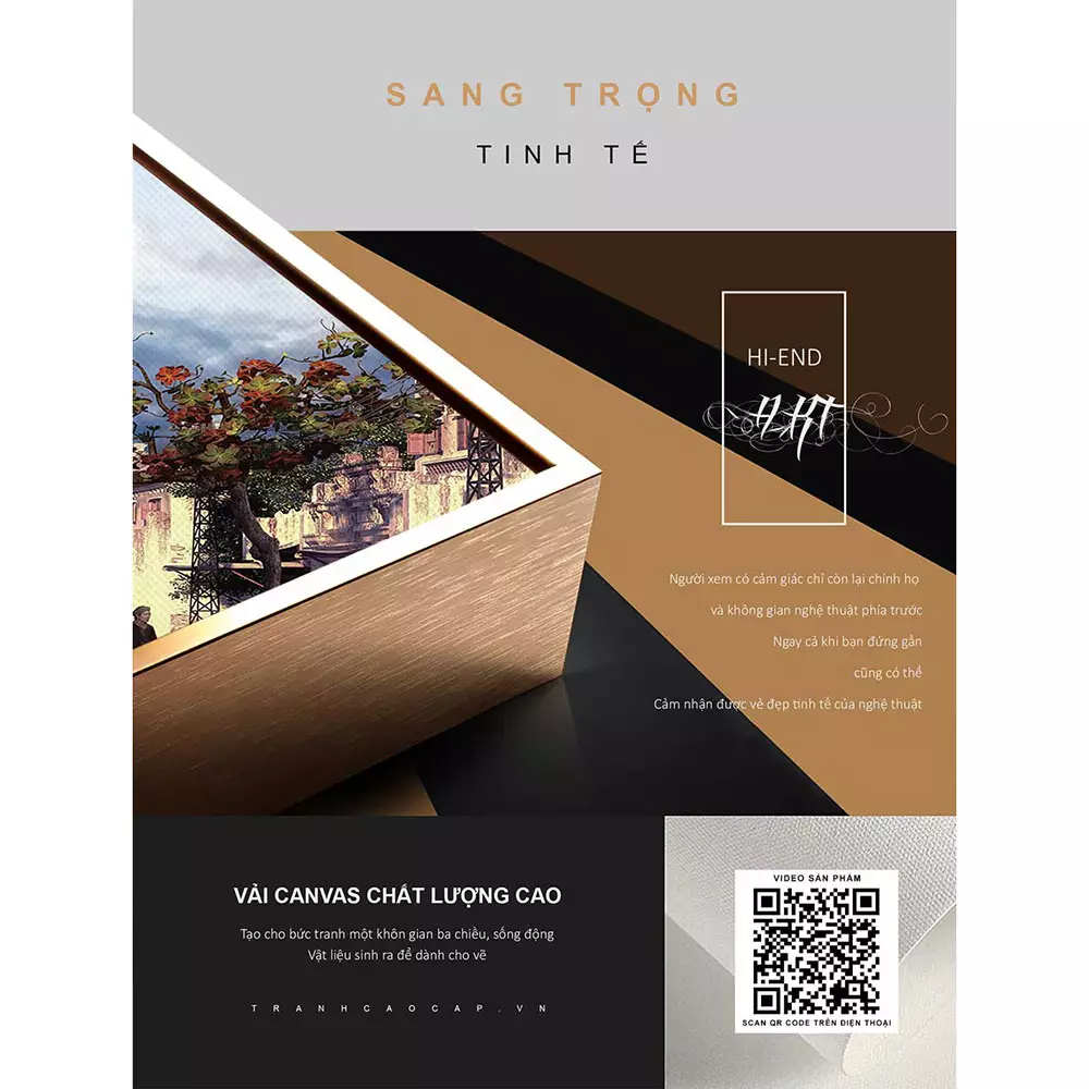 Tranh Hà Nội xưa chất liệu Mica