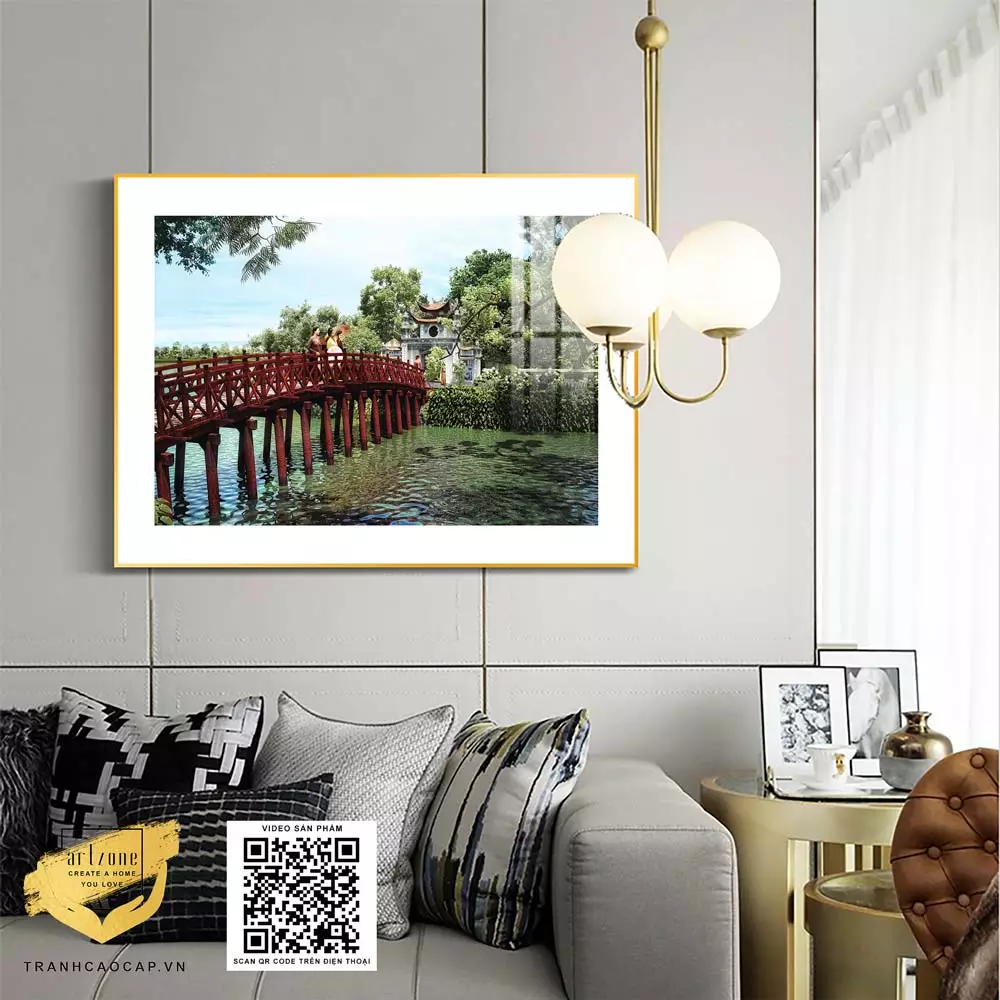 Chi tiết tranh Hà Nội Xưa AZ1-0945-MICA