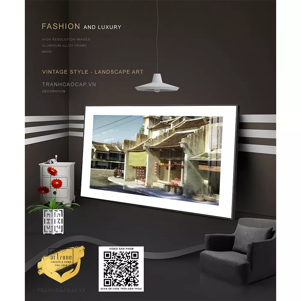 Tranh Hà Nội Xưa AZ1-0943-MICA - Sự lựa chọn hoàn hảo