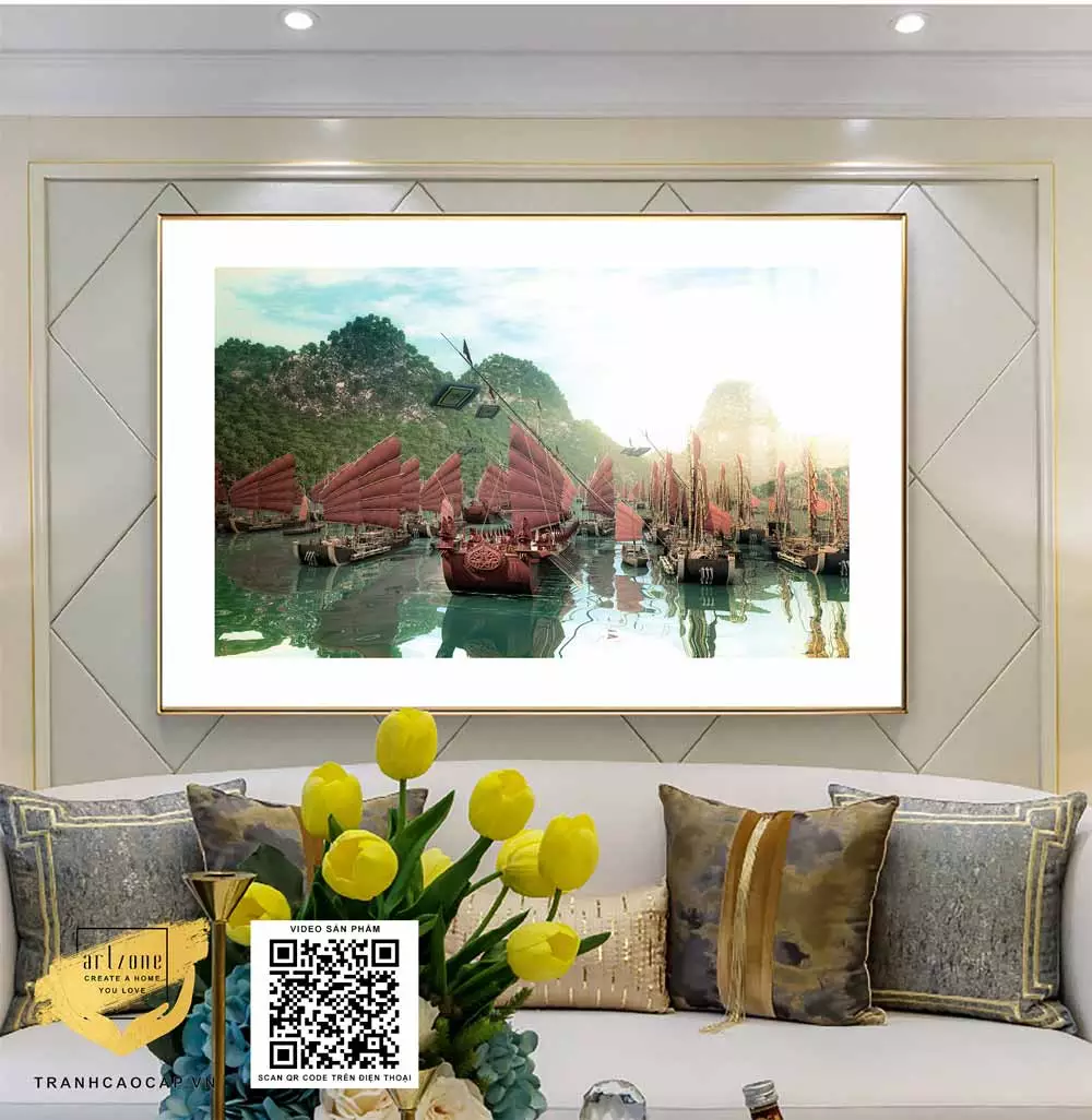 Ánh sáng làm nổi bật vẻ đẹp của tranh Mica