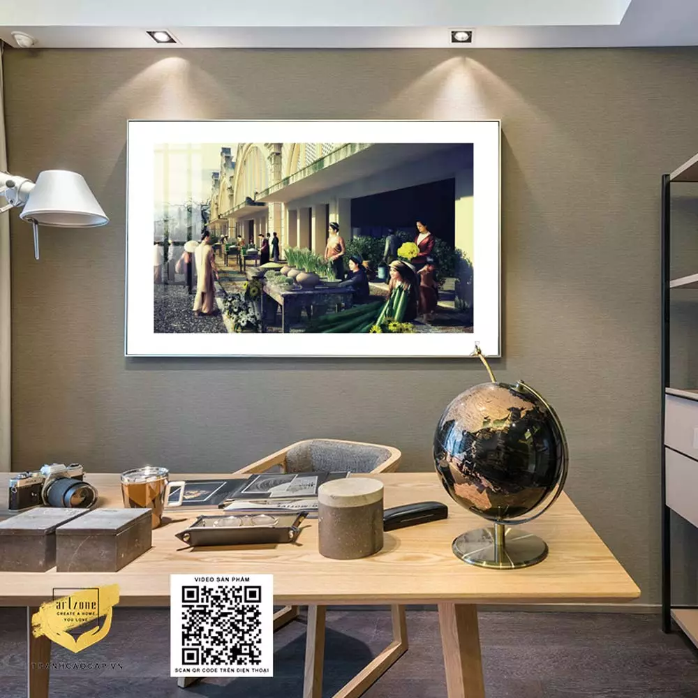 Ánh sáng làm nổi bật vẻ đẹp của tranh