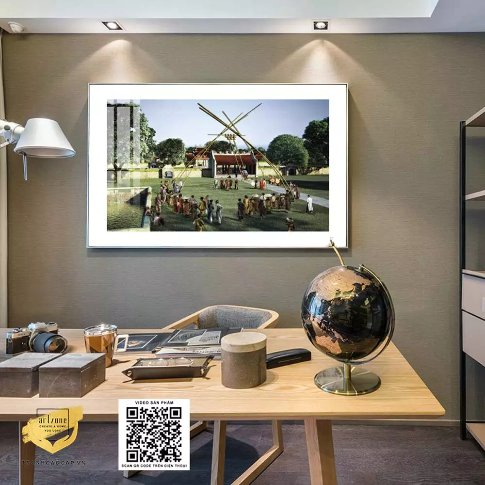 Ánh sáng tôn lên vẻ đẹp của tranh