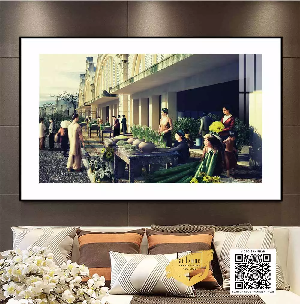 Chất liệu và khung tranh ảnh hưởng đến thẩm mỹ